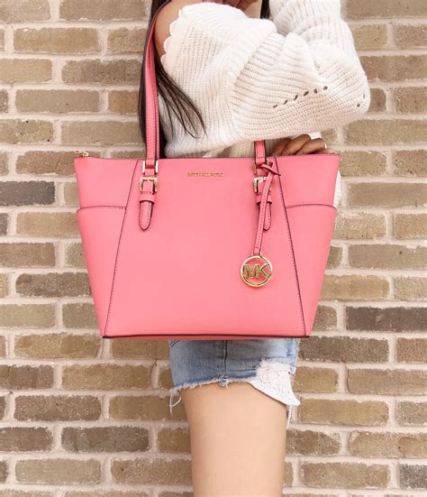 michael kors charlotte tote pink|michael kors charlotte medium saffiano.